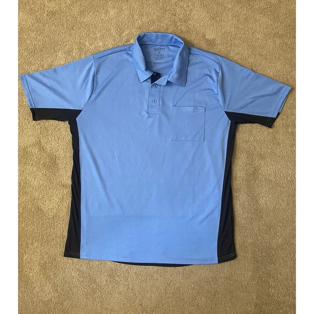 Smitty Body Flex Major League Style Umpire Shirt in Sky/Powder Blue Men’s XL